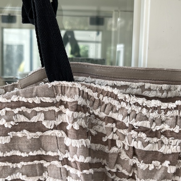 Anthropologie Maeve Soeli Fringe Crop Tank Top Texture Size Medium - Picture 8 of 10